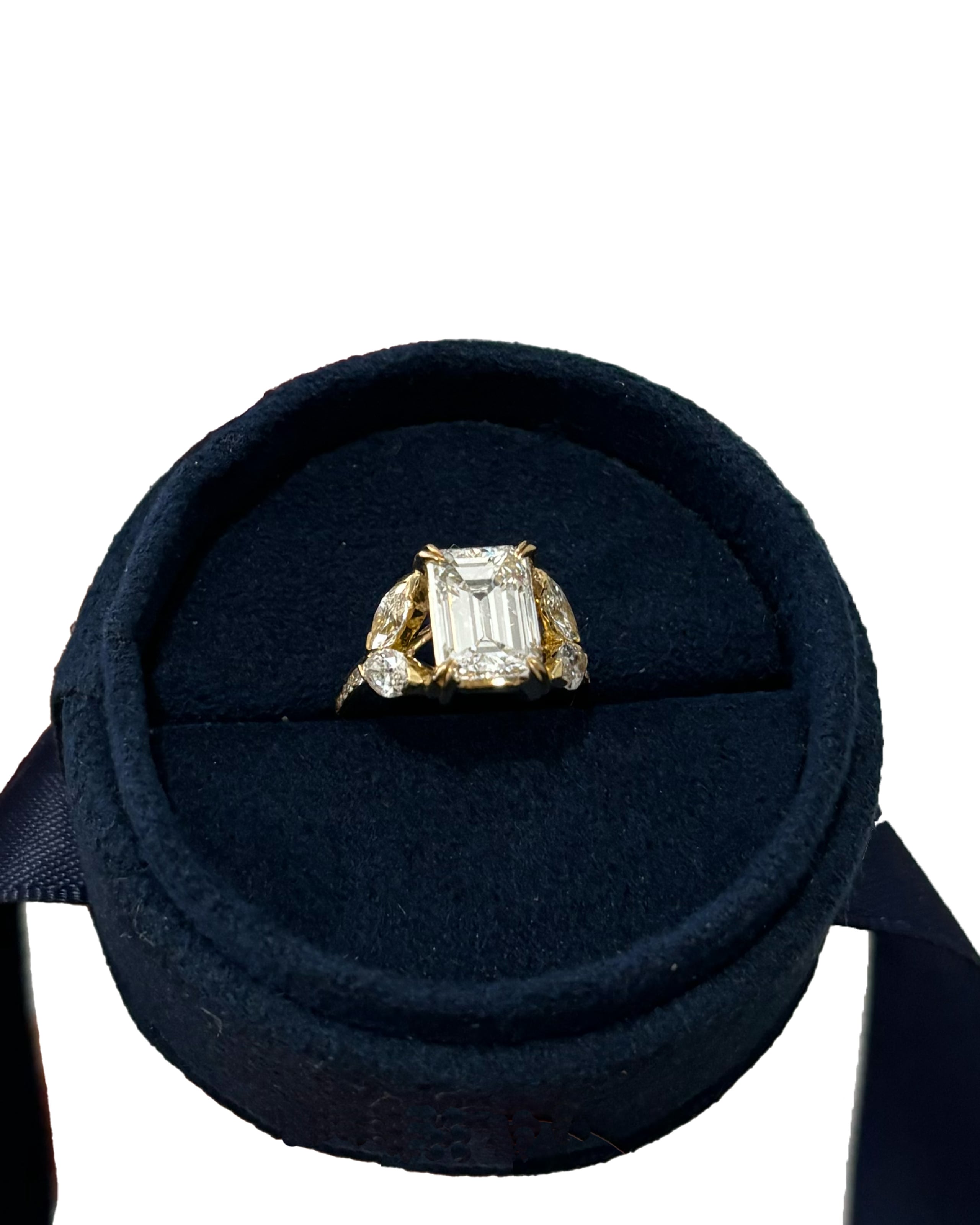 Custom Emerald Cut Engagement Ring OOAK