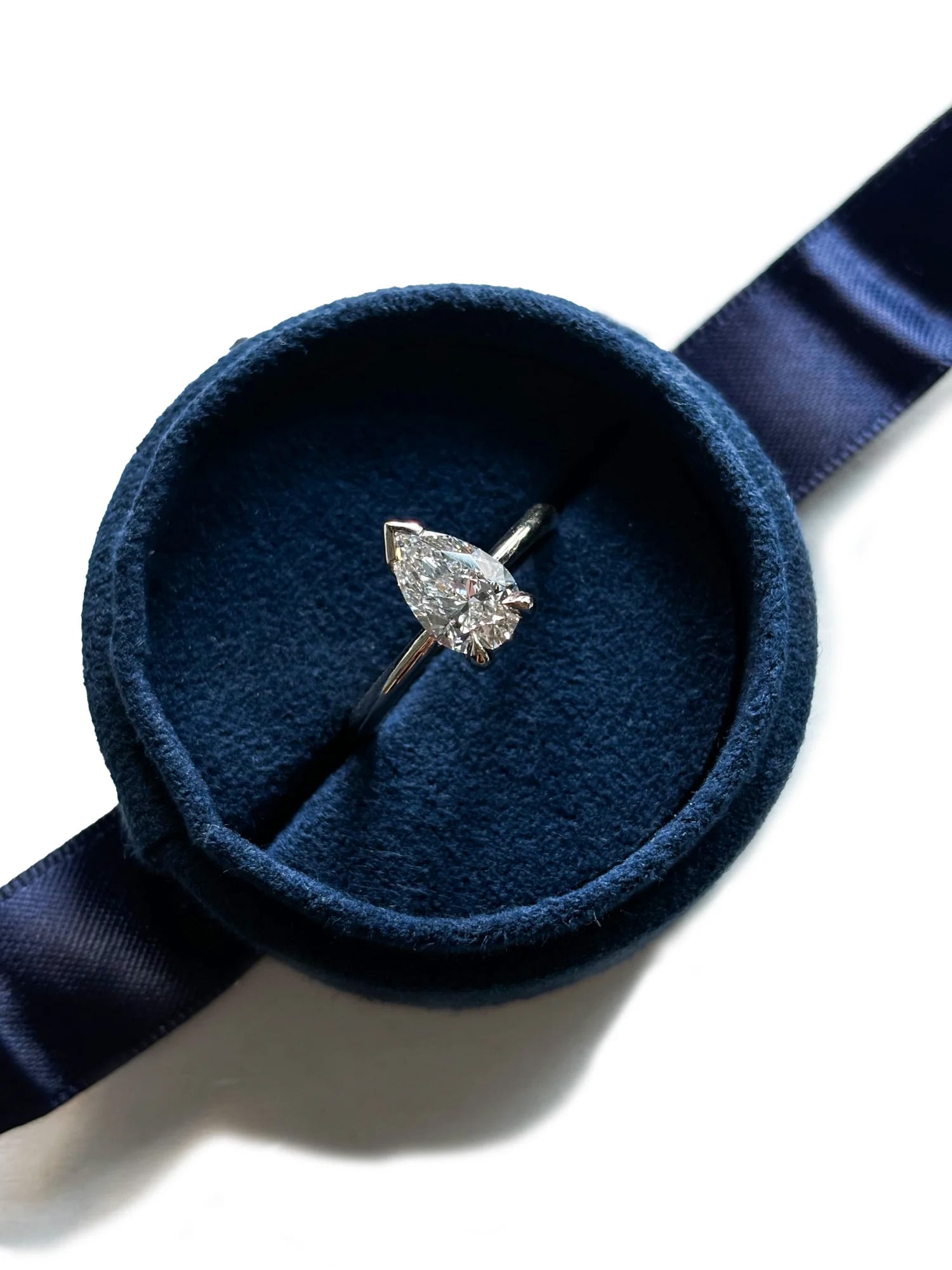 Bespoke Pear Engagement Ring By Embirikos