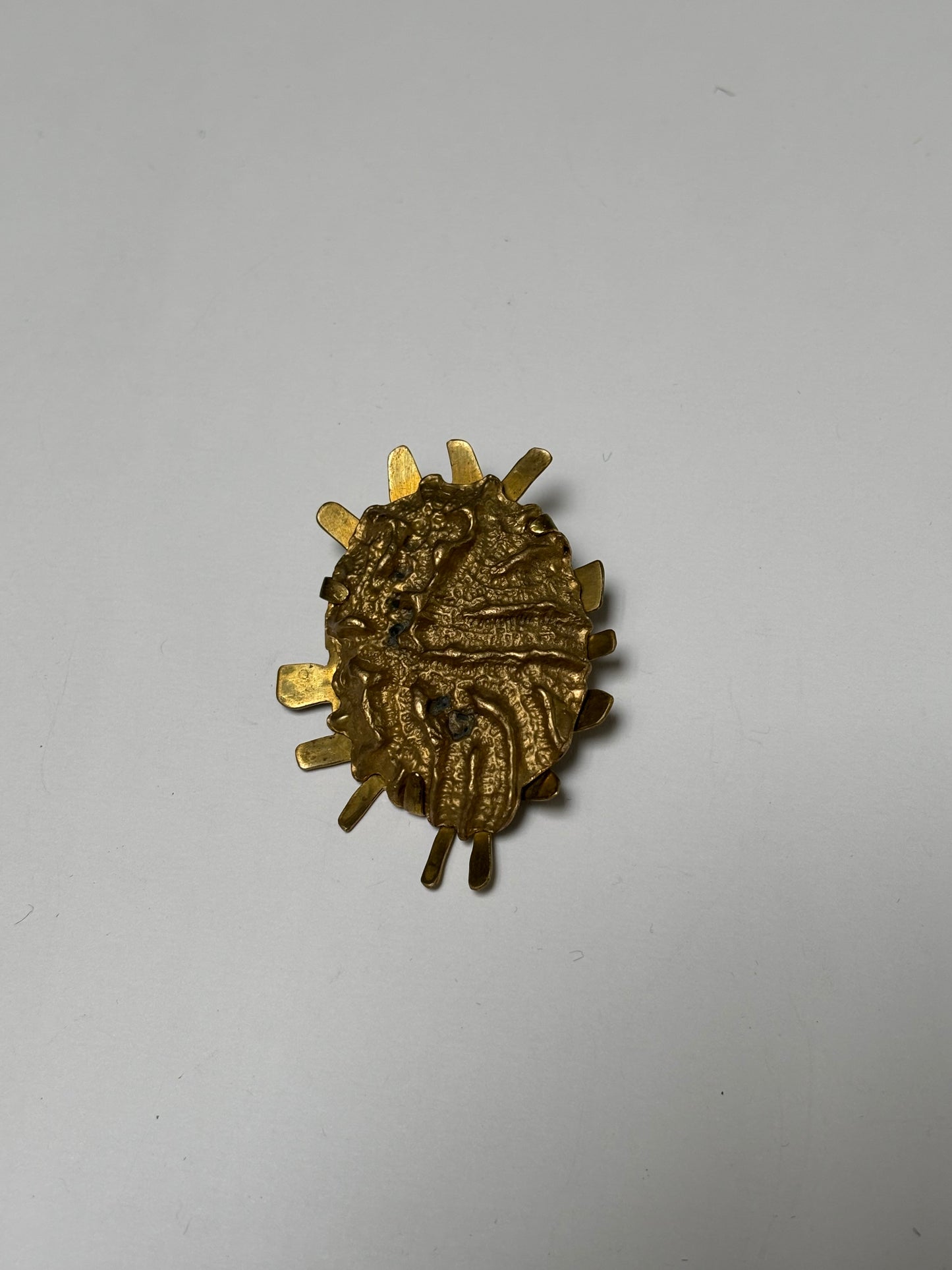 Coral/Sun Brooch
