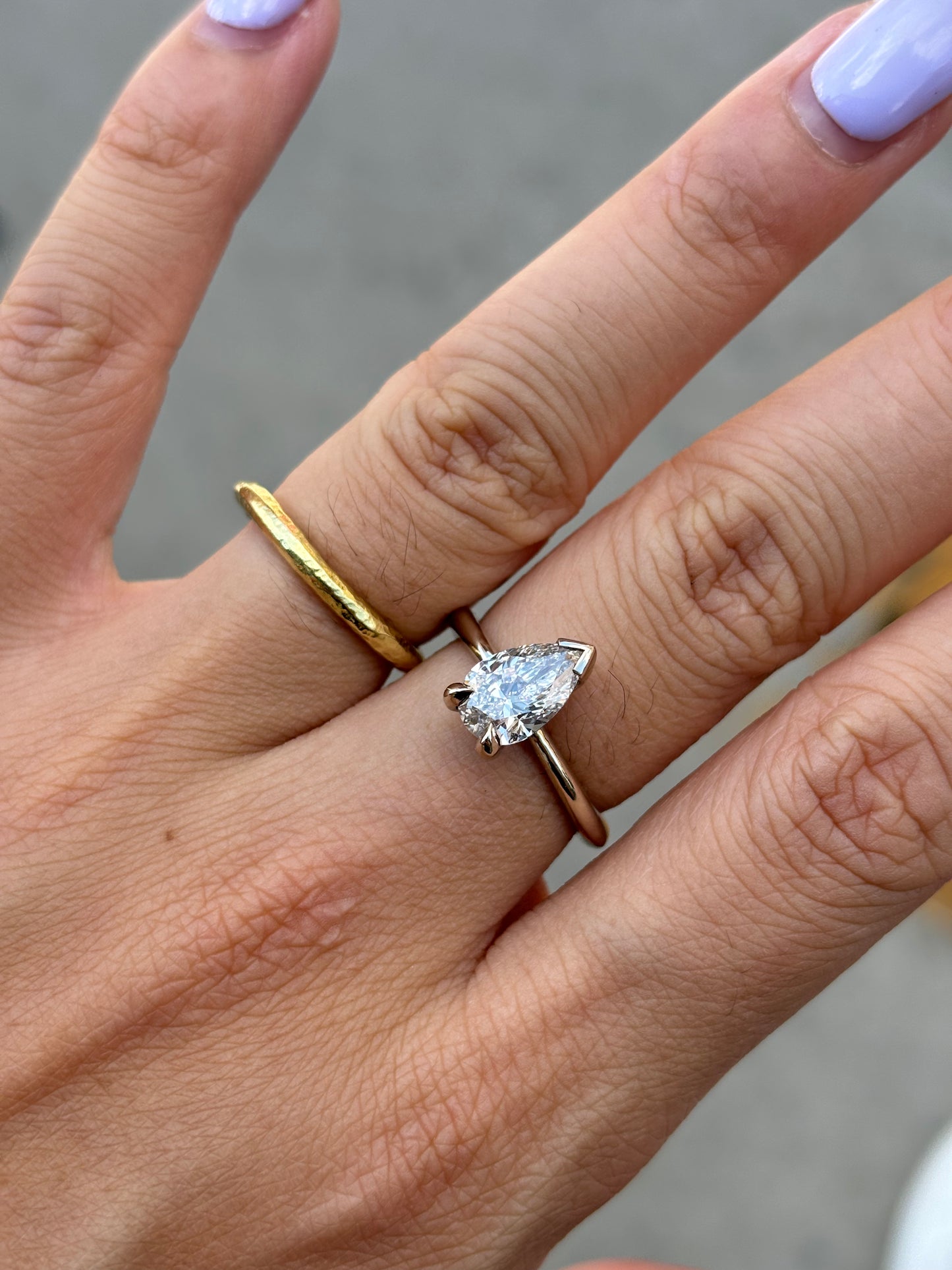 Custom Pear Shaped Engagement Ring | ring