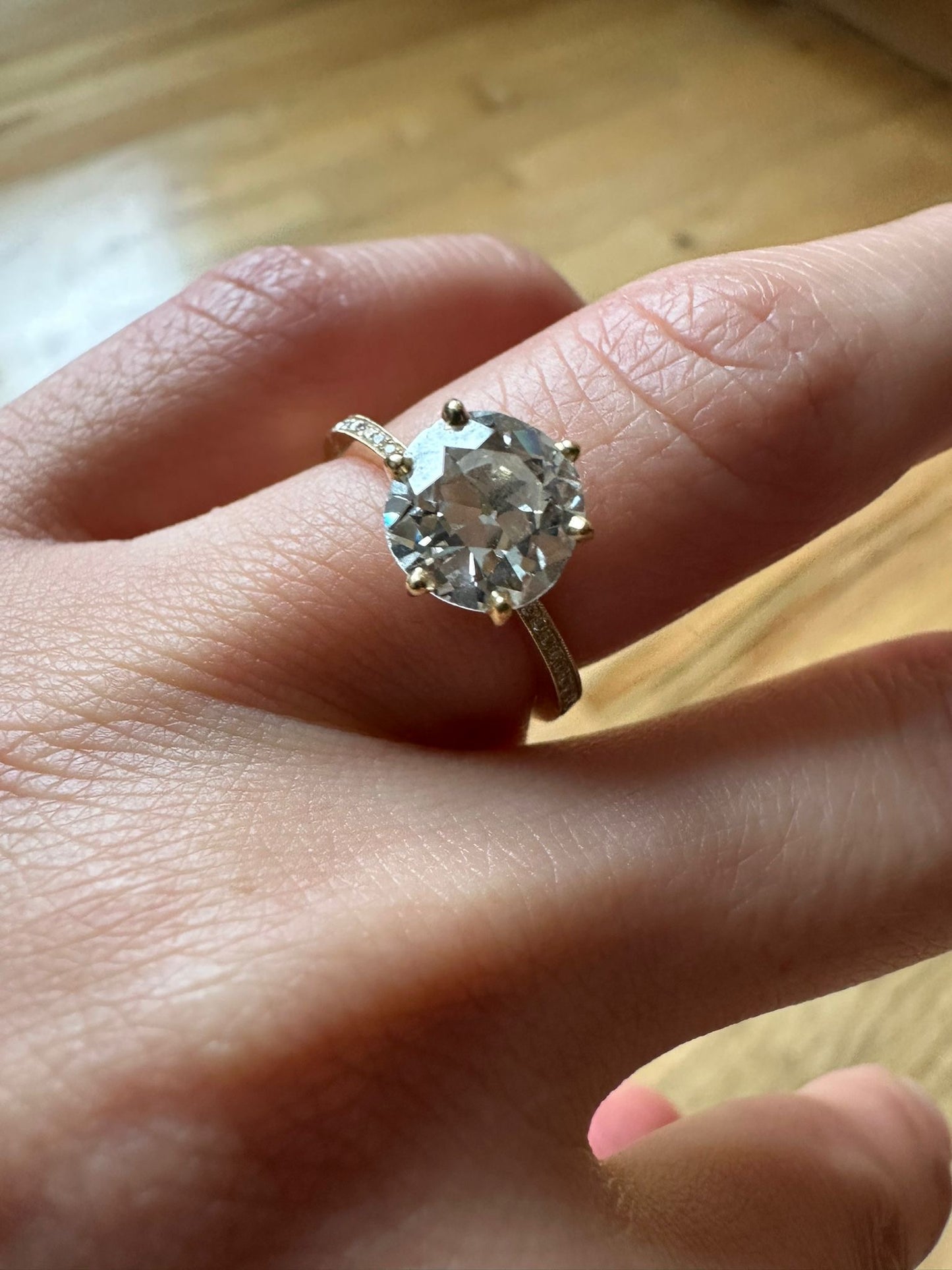 Custom Old Mine Engagement Ring | ring